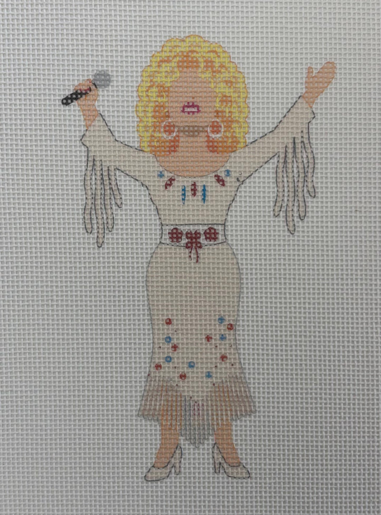 Moore Stitching
Dolly Singing
Canvas Count 18 Mesh
