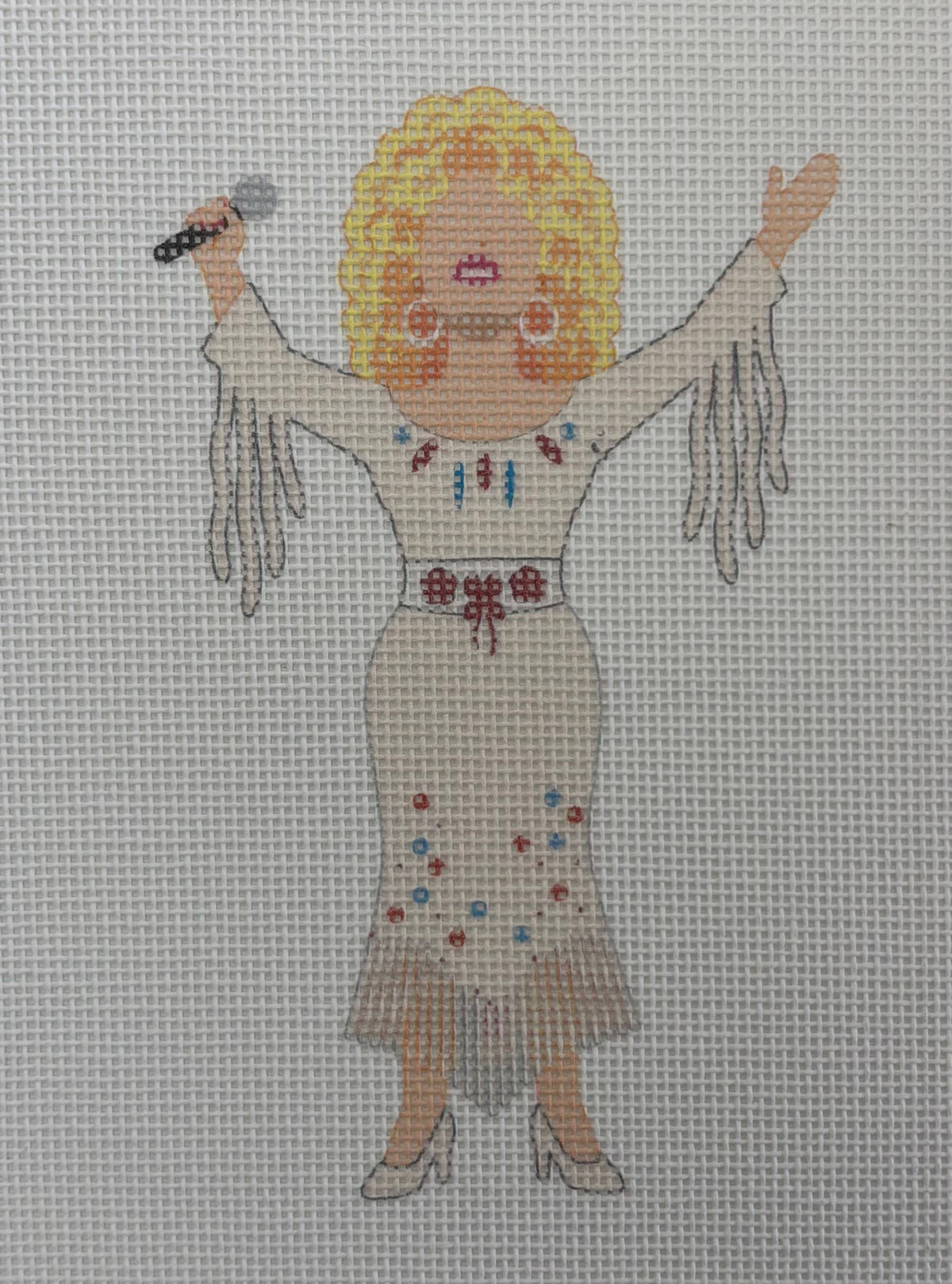 Moore Stitching
Dolly Singing
Canvas Count 18 Mesh
