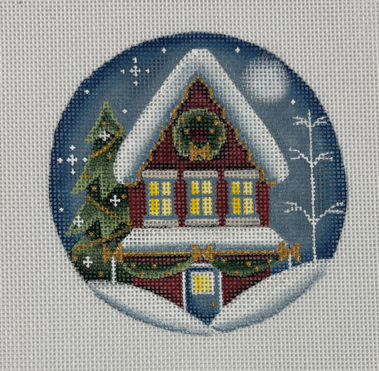 Rebecca Wood
Red House w/Wreath
1082-B