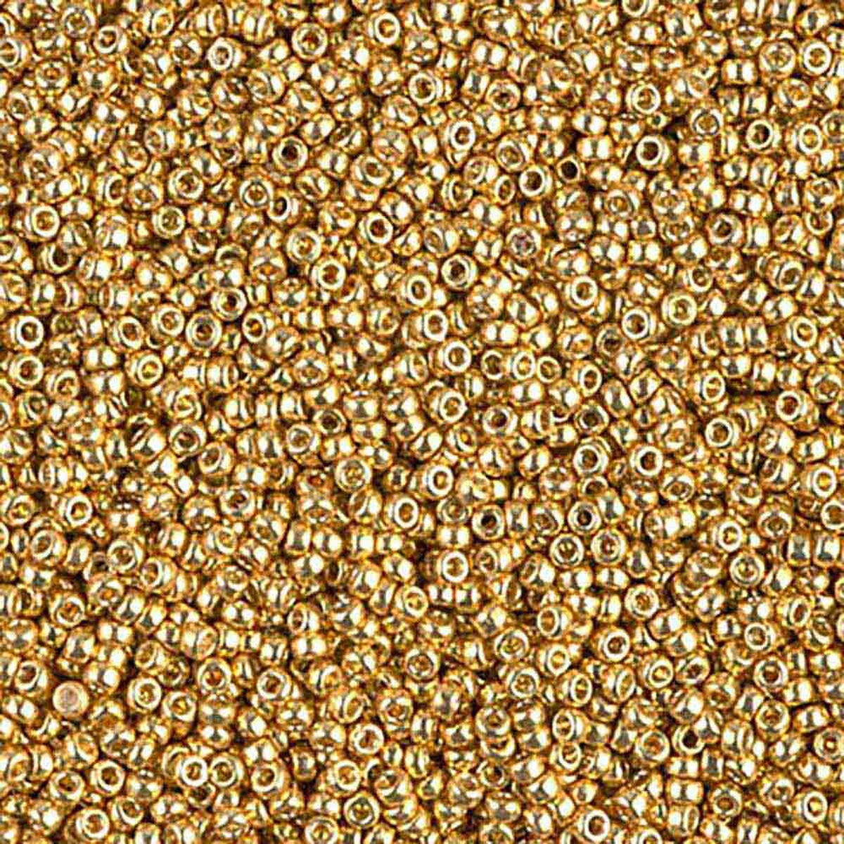 Size 15 #94202 Duracoat Galvanized Gold Seed Bead
