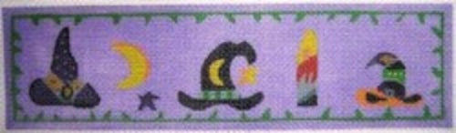 Chris Lewis Distributing Barbi Canvas Collection CAB1181 3 Vertical Blue Hearts