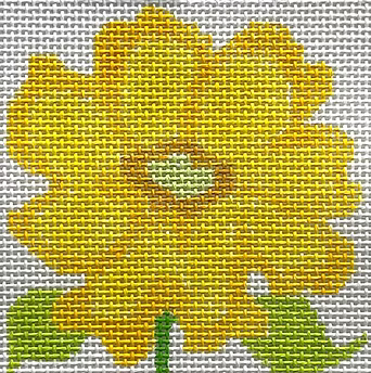 199A-2 (TS) Yellow Belle Flower Coaster