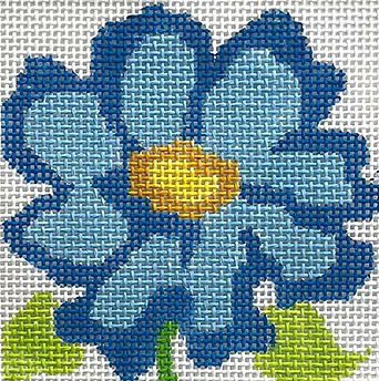 195A-3 (TS) Blue Belle Flower Coaster