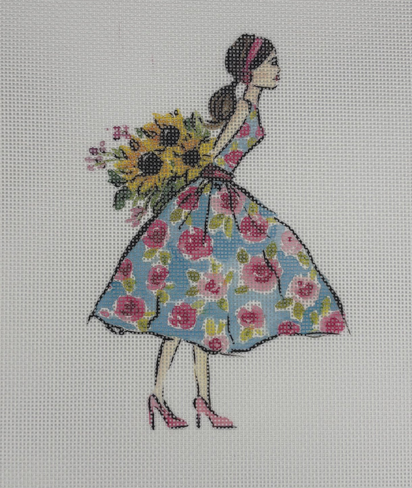 Ladies in Flower Dresses