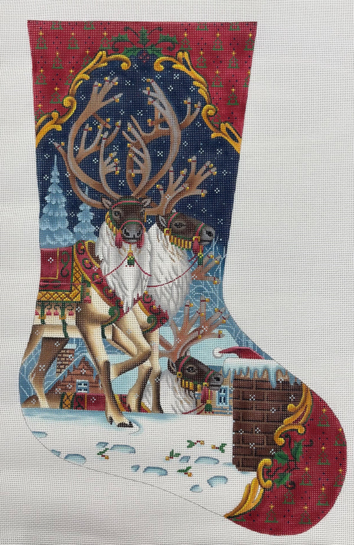 Victoria Whitson Needlepoint
On the Rooftop Stocking
TTAXS301