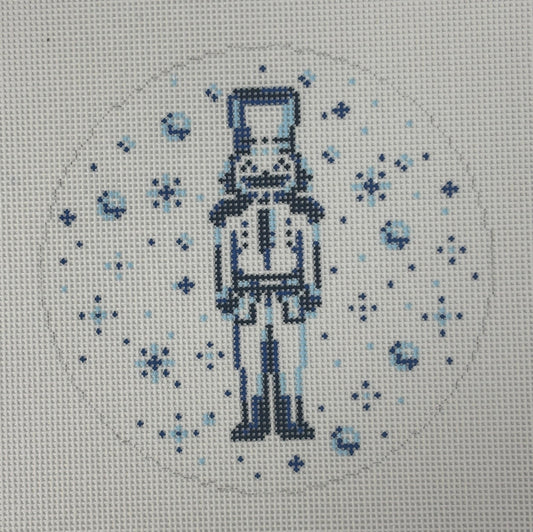 Blue and White Nutcracker