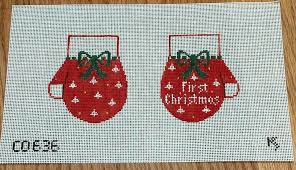 Red Baby’s First C’mas Mittens (TS)