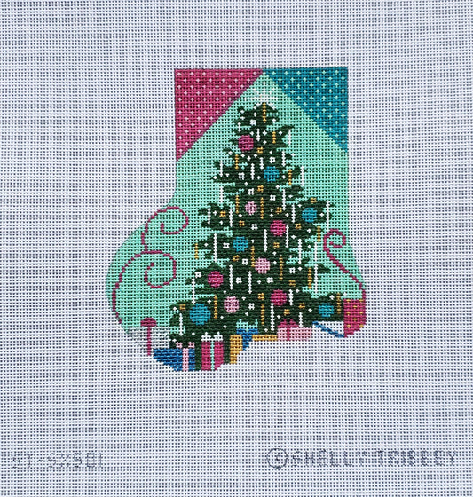 Shelly Tribbey ST0SC501 Christmas Tree on Aqua