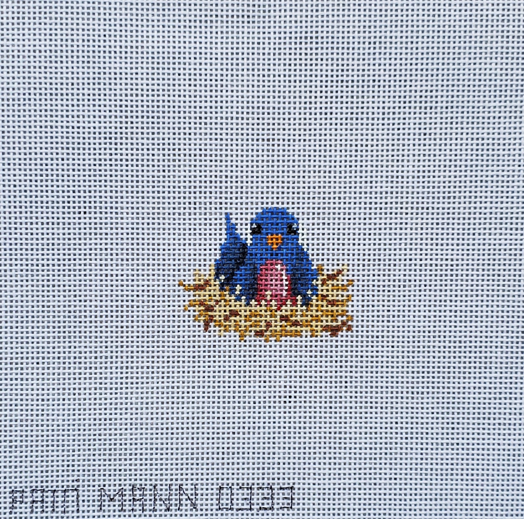 Patti Mann Needlepoint Bird on a Nest Mini 0333