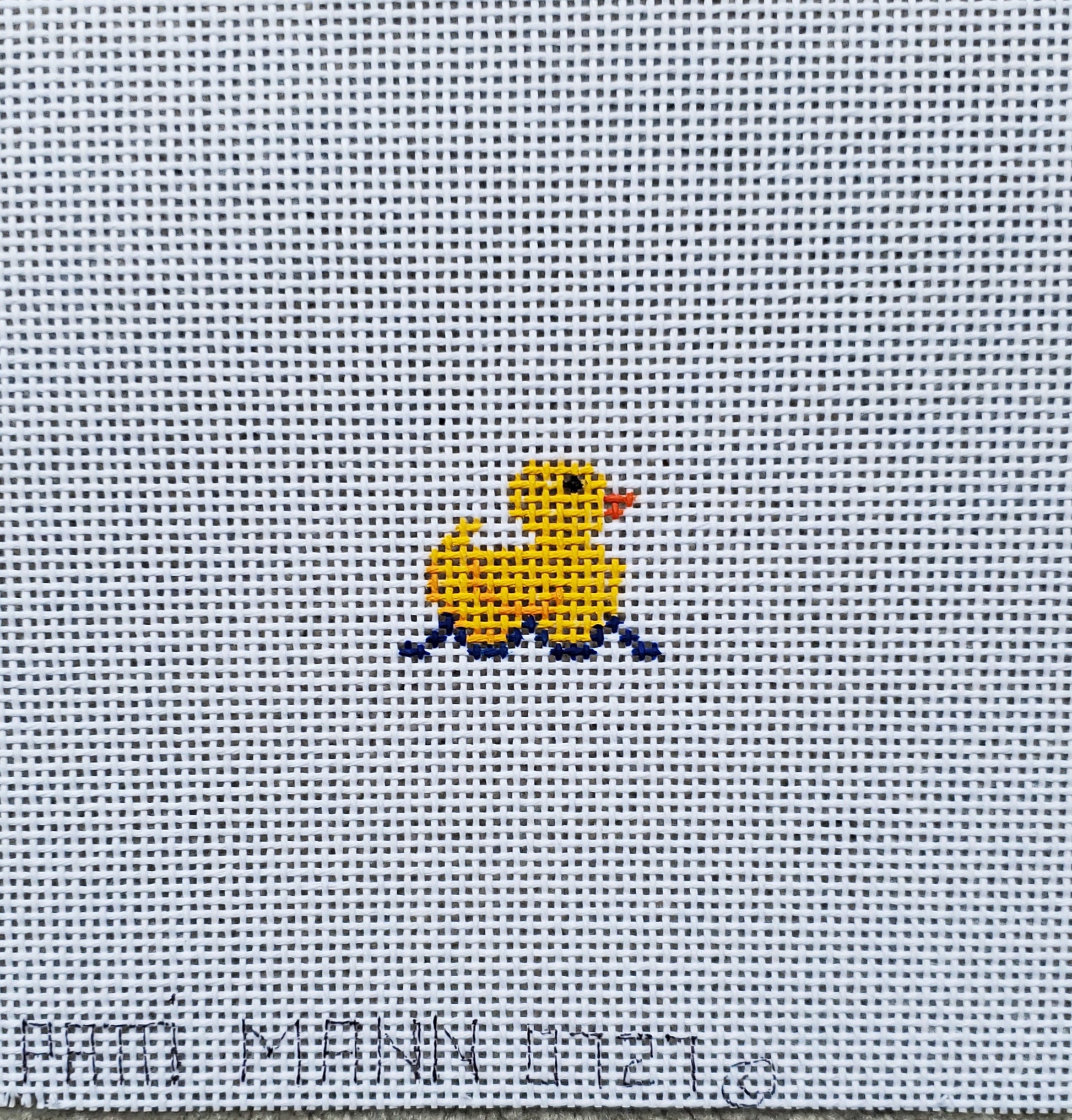 Patti Mann Needlepoint Rubber Ducky Mini 0727