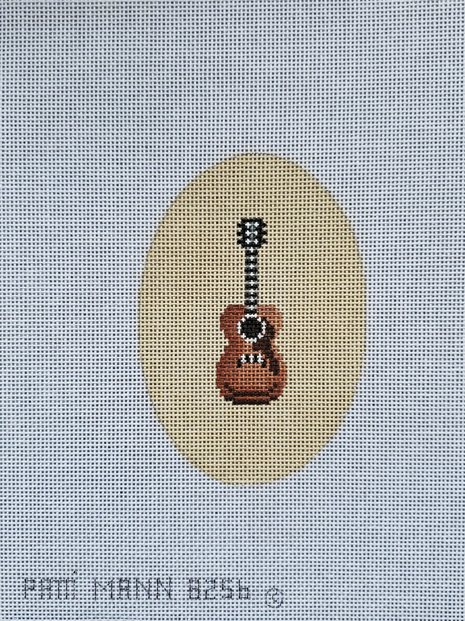 Patti Mann Needlepoint Acoustic Guitar Ornament 8256