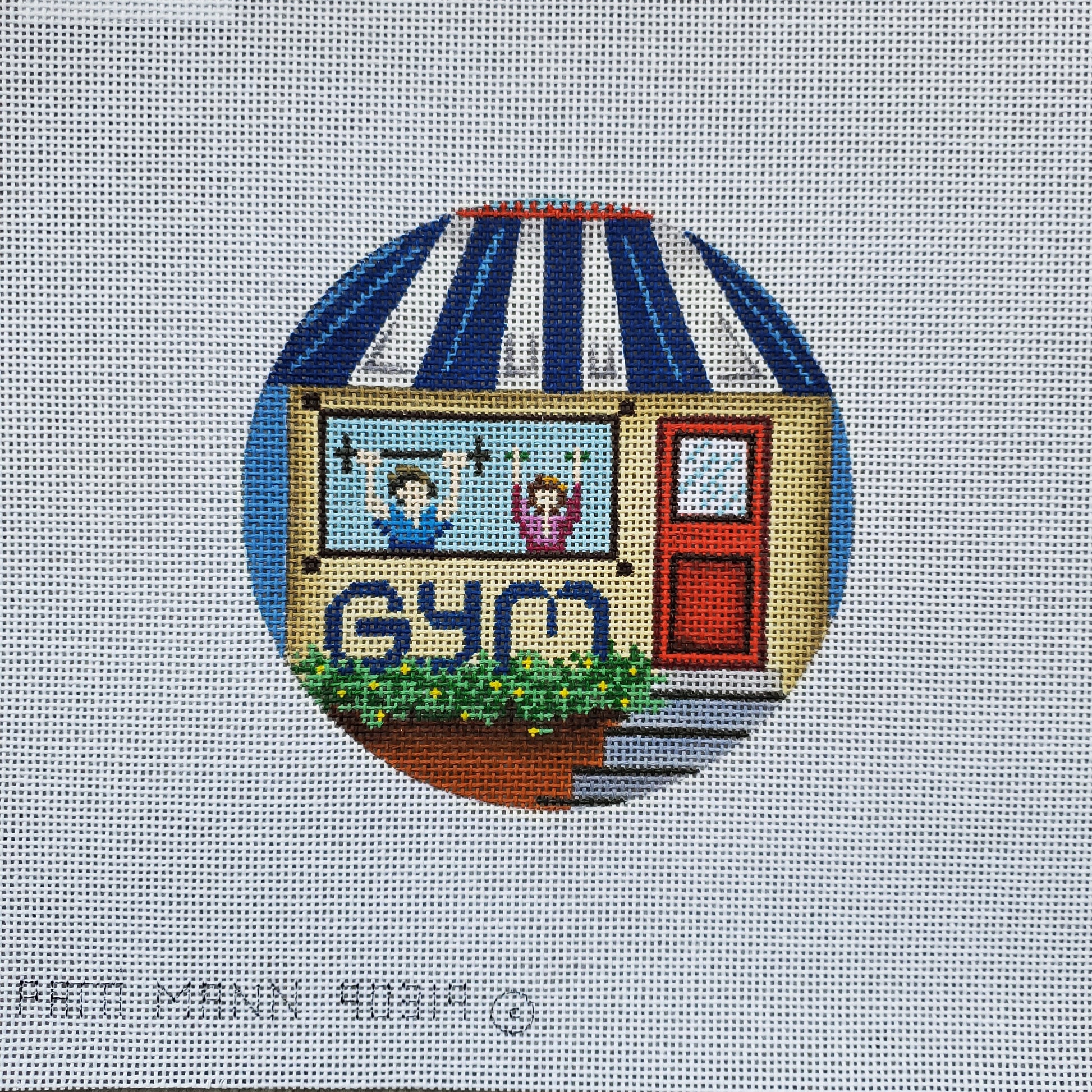 Patti Mann Needlepoint Gym Ornament 
90319