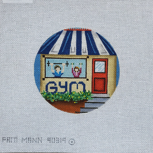 Patti Mann Needlepoint Gym Ornament 
90319