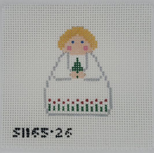 KCN Designs SI165-26 White Angel with Tree