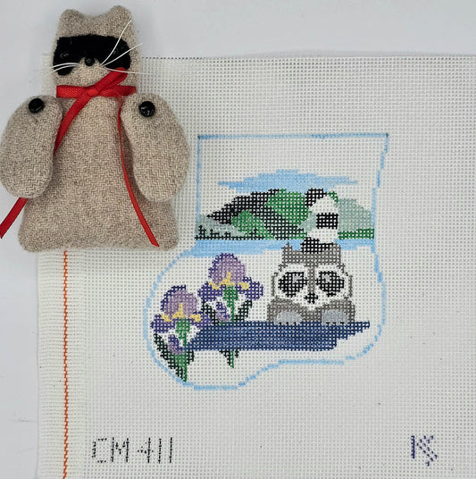Kathy Schenkel Designs Tennessee Sock w/Raccoon CM411
