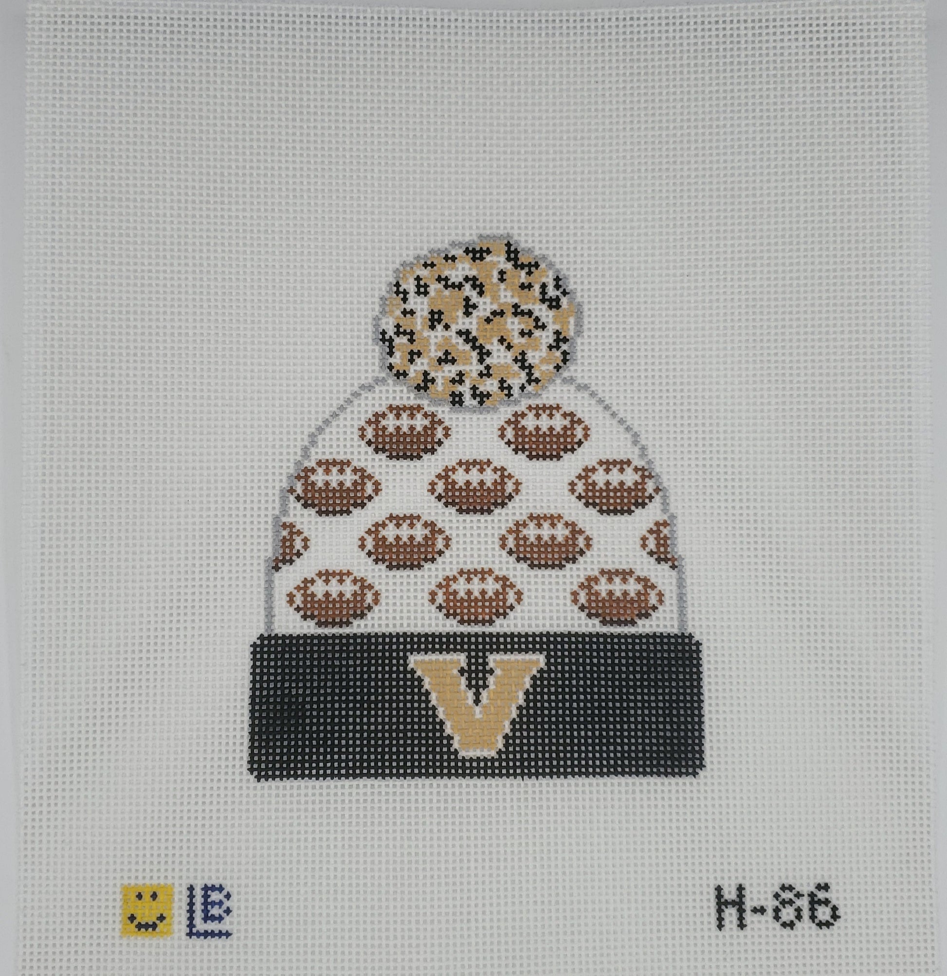 Lauren Block Designs Vanderbilt Football Beanie H-86
