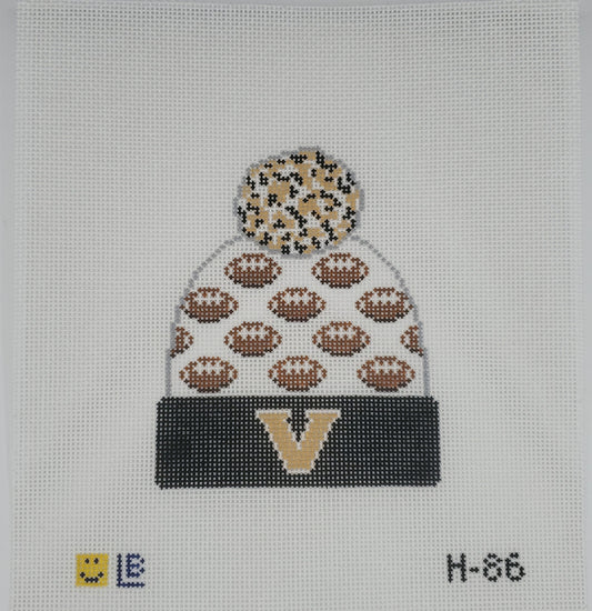 Lauren Block Designs Vanderbilt Football Beanie H-86