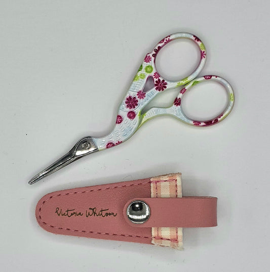 Floral Crane Scissors