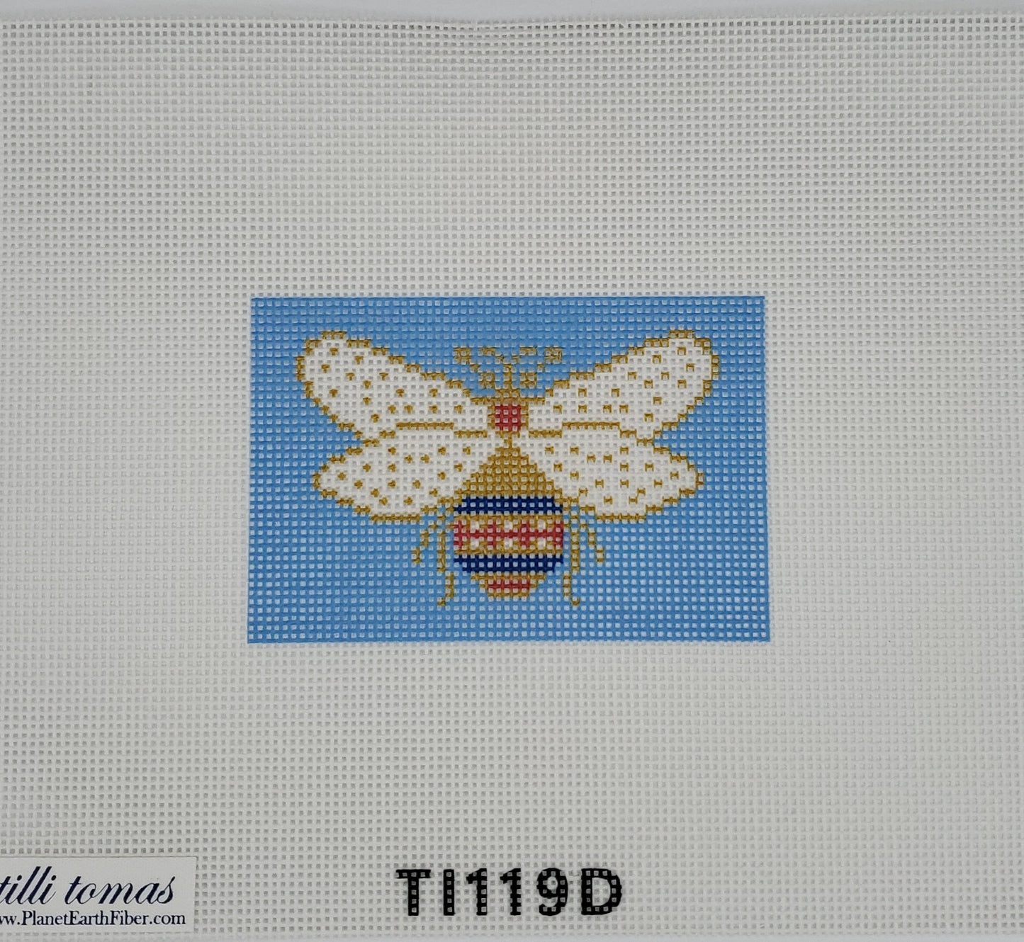 Tilli Tomas insert Bee with Light Blue Background Insert TI-119D