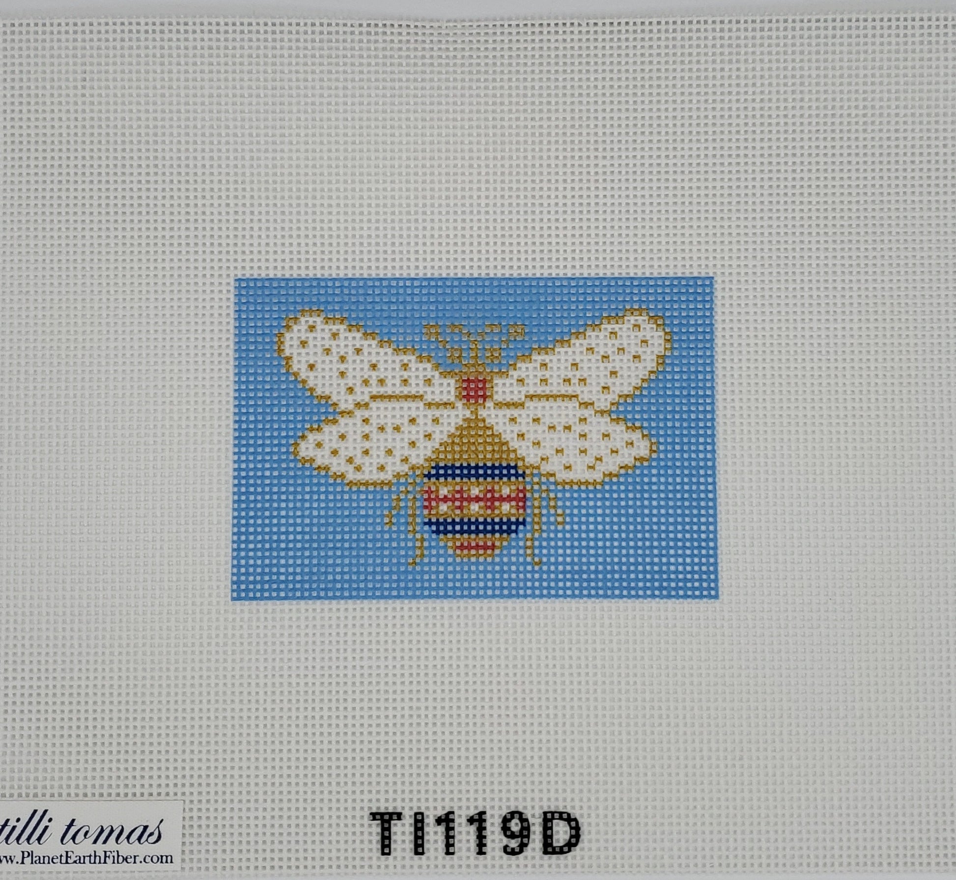 Tilli Tomas insert Bee with Light Blue Background Insert TI-119D