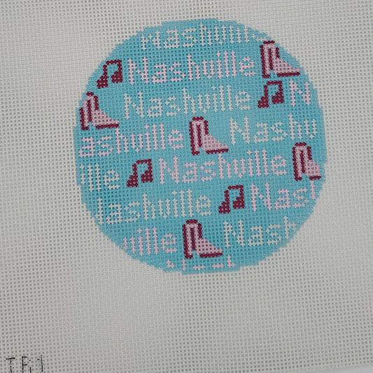 Officially Needlepoint Nashville Round TP1