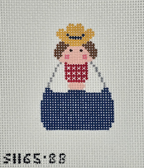 KCN Designs SI165-88 Angel with Cowboy Hat