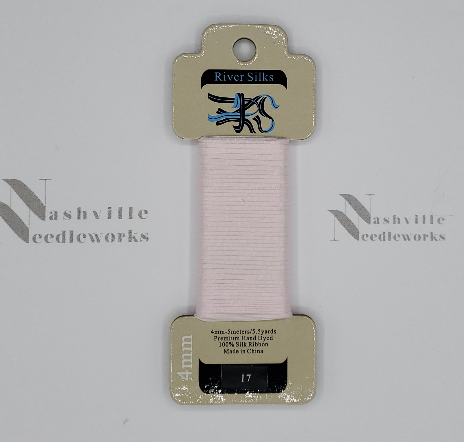 Pearl Pink Silk Ribbon - 17