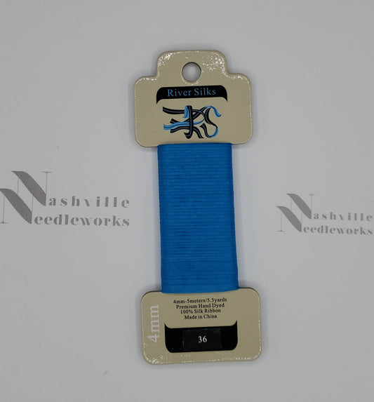 Dresden Blue Silk Ribbon - 36