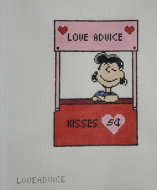 PEANUTS -Love Advice Officially Needlepoint LoveAdvice