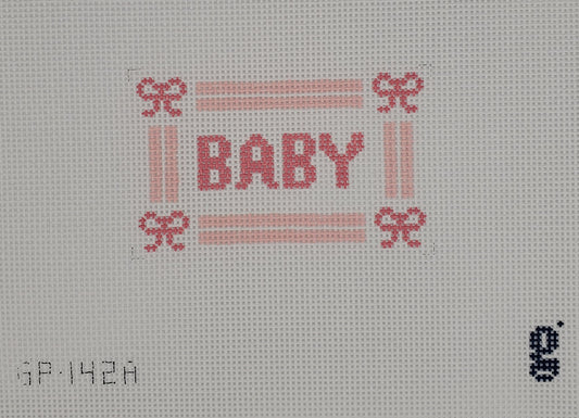 Goodpoint Needlepoint Baby Pink Mini Sign GP-142A