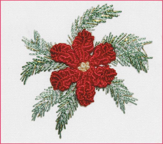 Poinsettia Embroidery Kit