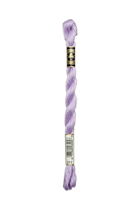 211 Lavender LT, DMC Perle Cotton #5 Skien  