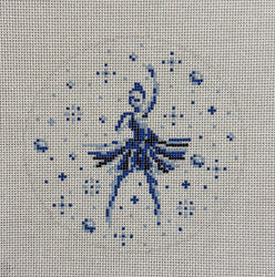 Toile Blue and White Ballerina
