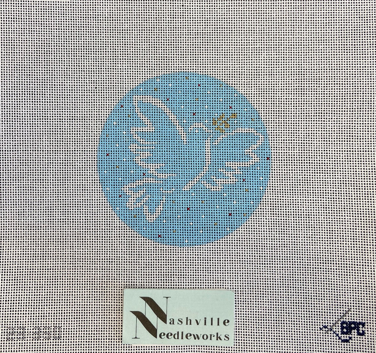 Blueberry Point Canvas Blue Dove Ornament 23-330