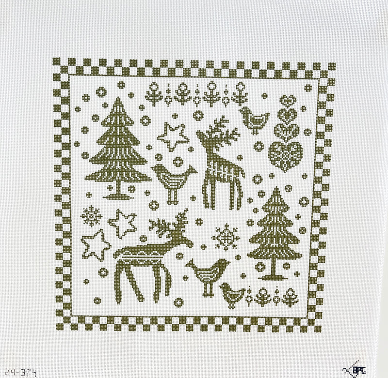 Blueberry Point Canvas 24-374 13 mesh 14" x 14"