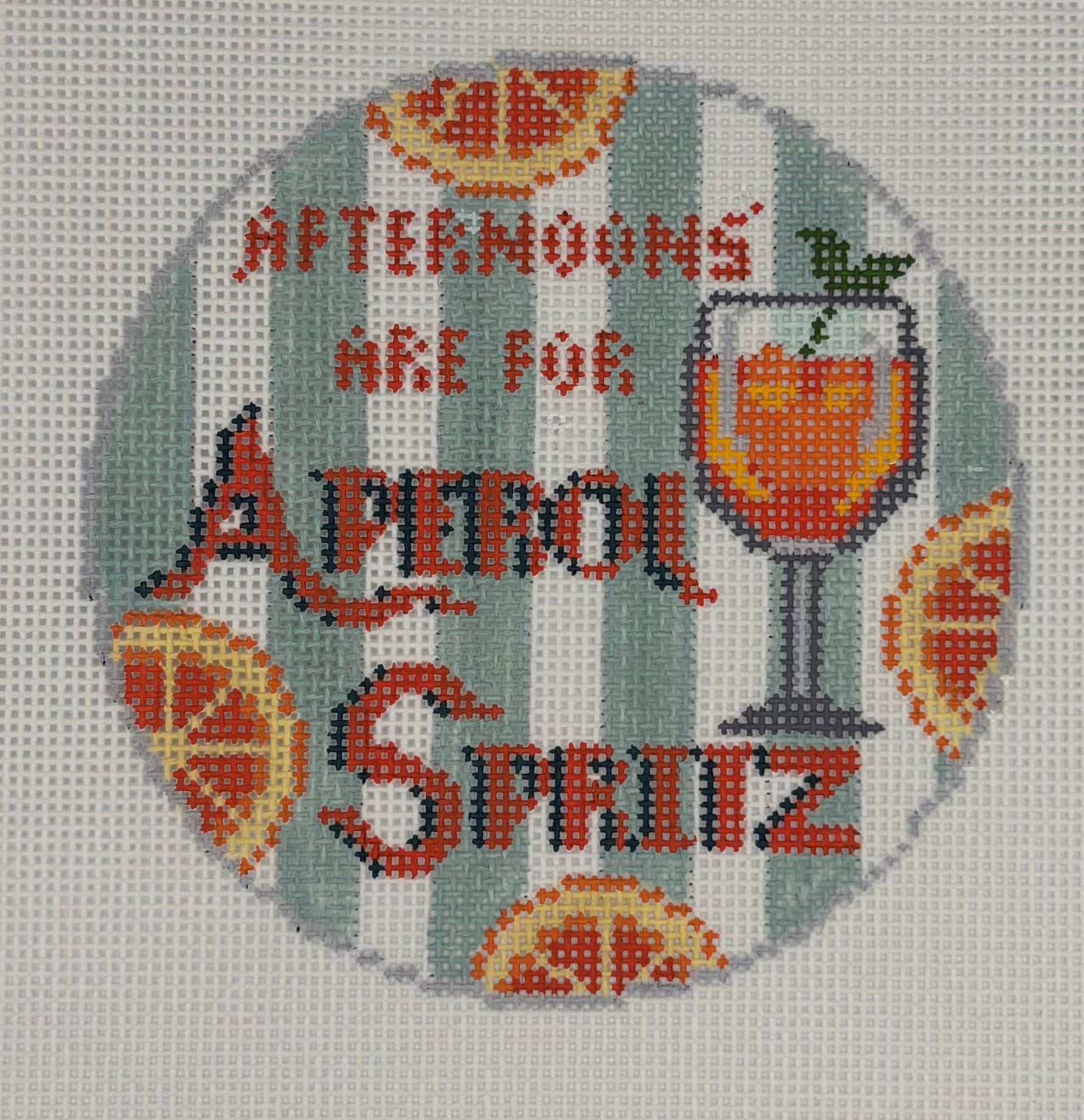Gingham Stitchery
Happier Hour Coasters - Aperol Spritz
KDS-51