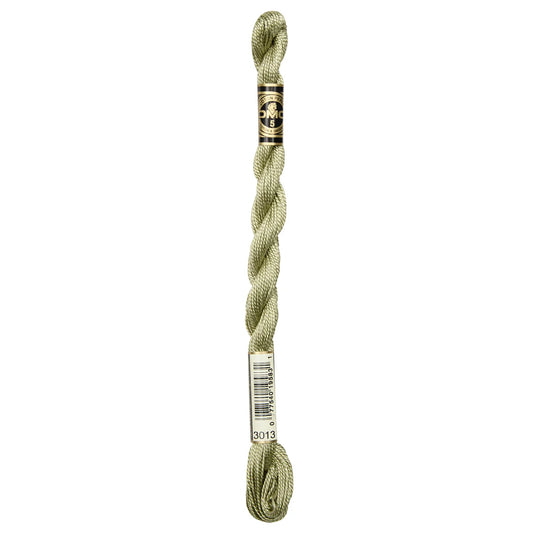 3013 Khaki Green - LT, DMC Perle Cotton #5 Skein