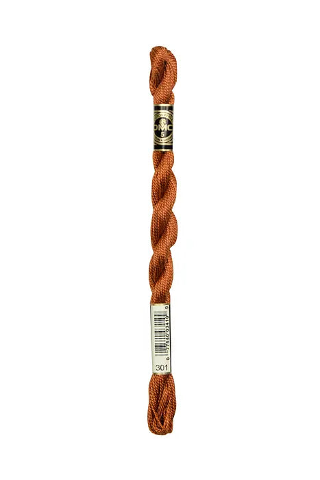 301 Mahogany - Medium, DMC Perle Cotton #5 Skien