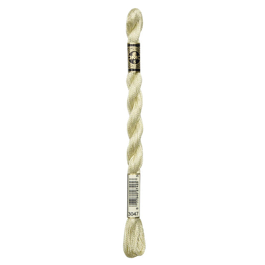 3047 Yellow Beige - LT, DMC Perle Cotton #5 Skein