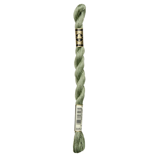 3053 Green Gray, DMC Perle Cotton #5 Skein
