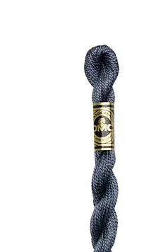 317 Metallic Steel, DMC Perle Cotton #3