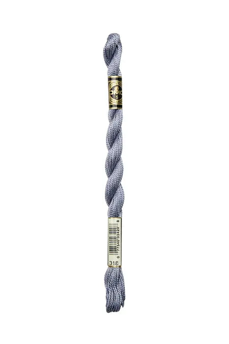 318 Steel Gray Light, DMC Perle Cotton #5 Skien