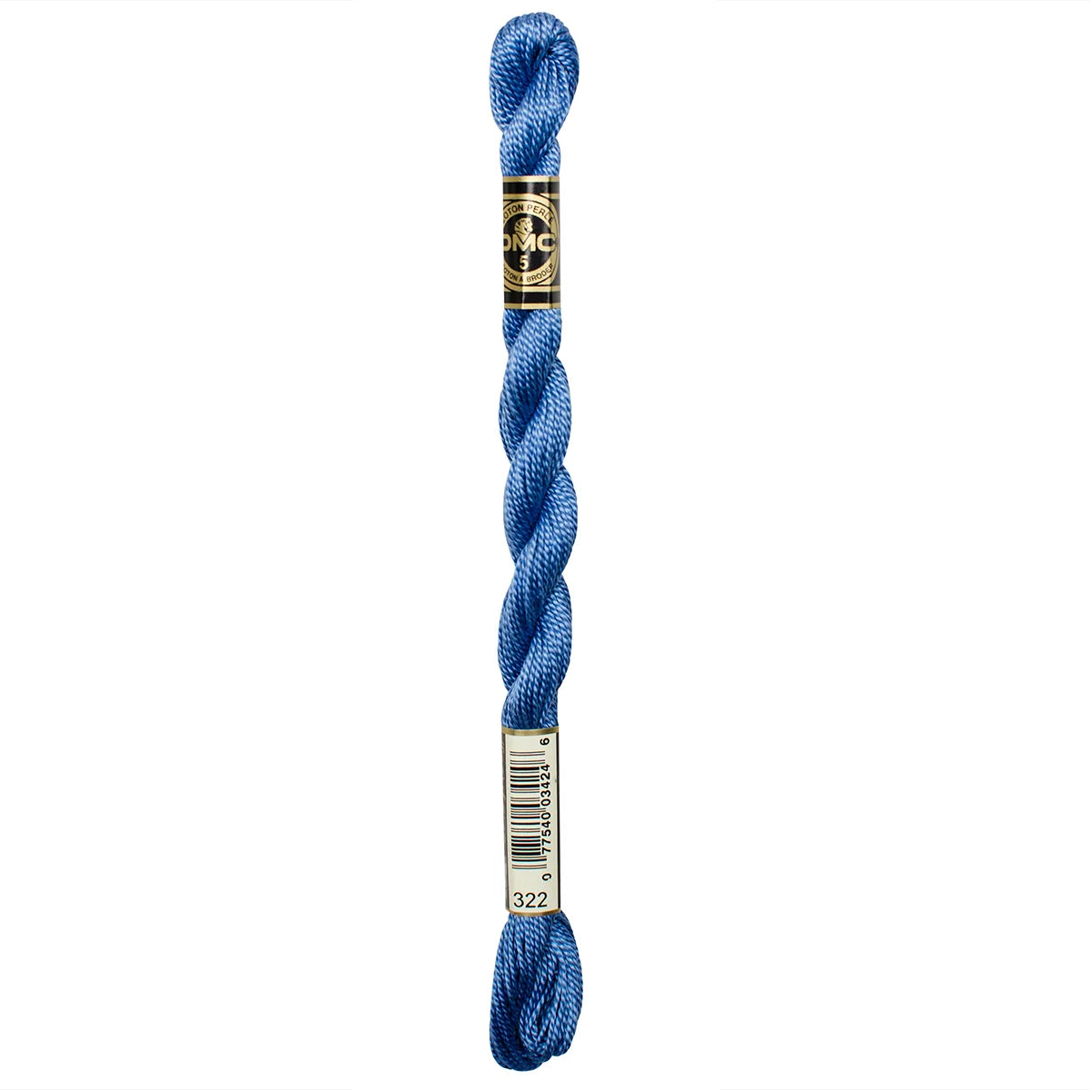 322 Baby Blue, DMC Perle Cotton #5 Skein