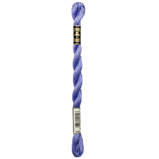 340 Blue Violet - MED, DMC Perle Cotton #5 Skein