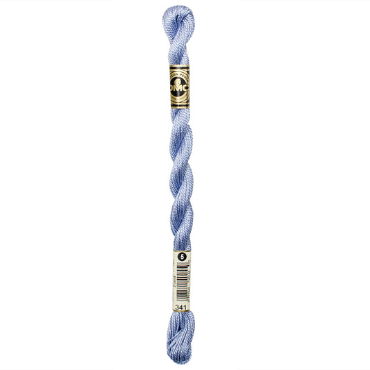 341 Blue Violet - LT, DMC Perle Cotton #5 Skein