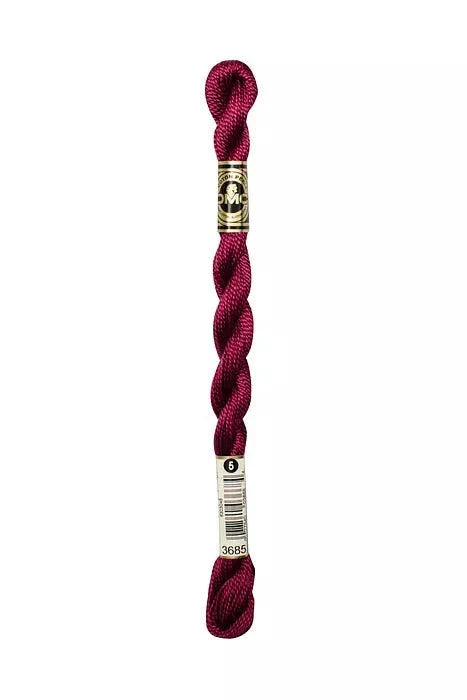 3685 Mauve - VY DK, DMC Perle Cotton #5 Skein