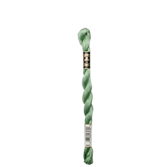 368 Pistachio Green - LT, DMC Perle Cotton #5 Skein