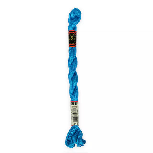 3844 Bright Turquoise - DK, DMC Perle Cotton #5 Skein