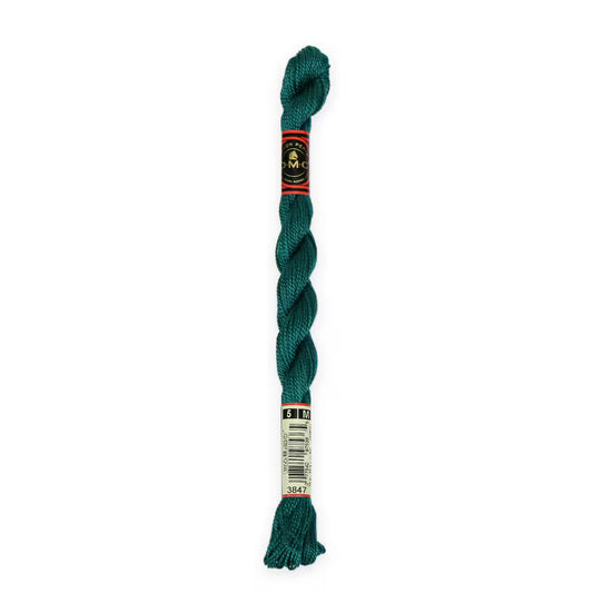 3847 Teal Green - DK, DMC Perle Cotton #5 Skein