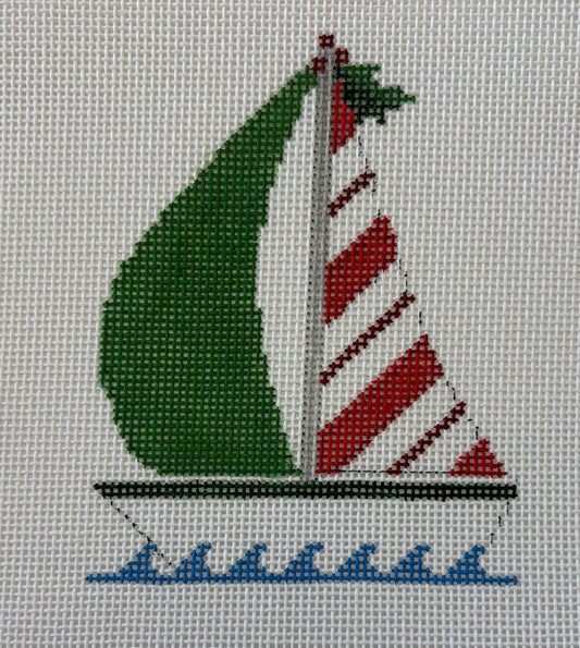 Susan Roberts Needlepoint Designs
Candy Cane Sailboat
SR 5836